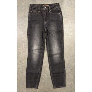 Judy Blue Slim Fit Jeans Dark Charcoal Wash Mid Rise Denim Women’s Size 1/25